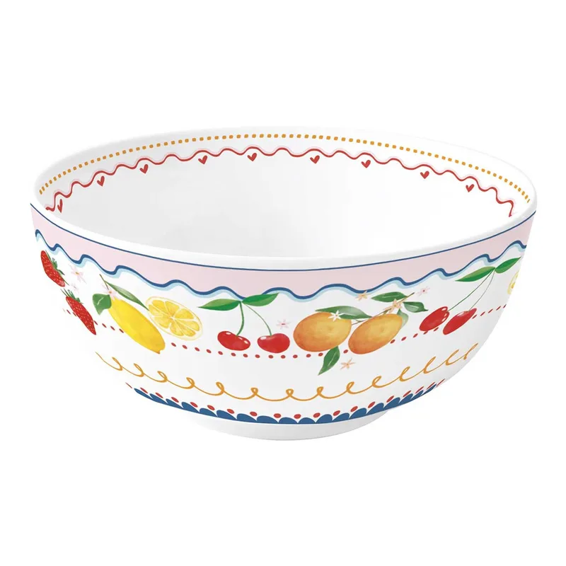 R2S Μπολ Σαλάτας Πορσελάνης Fruit Mania 23cm