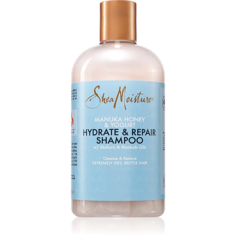 Shea Moisture Manuka Honey & Yogurt Shampoo ενυδατικό σαμπουάν για ξηρά μαλλιά 384 ml