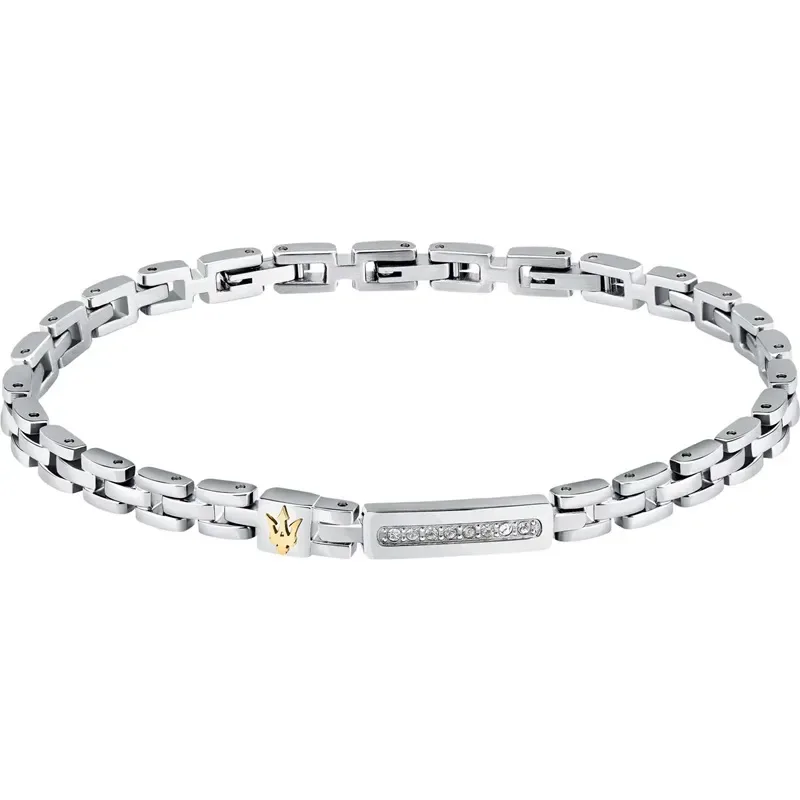 Βραχιόλι ανδρικό Maserati Iconic Stainless Steel JM324AVD54 JM324AVD54 Ατσάλι