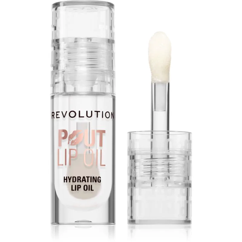 Revolution Pout Lip Έλαιο για τα χείλη με ενυδατικό αποτέλεσμα απόχρωση Lychee Clear 3 ml