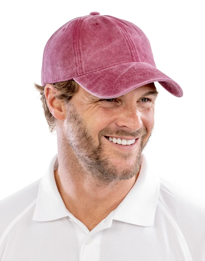 Καπέλο Jockey RC092X Result Headwear Pure Cotton Vintage Cap Vintage Red
