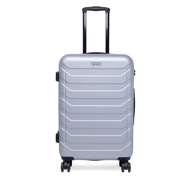 Μεσαία Βαλίτσα GINO ROSSI CEO-GIN-M-003-05-SILVER3 Ασημί
