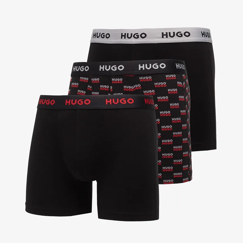 Μπόξερς Hugo Boss Boxer Briefs 3-Pack Design Black XXL