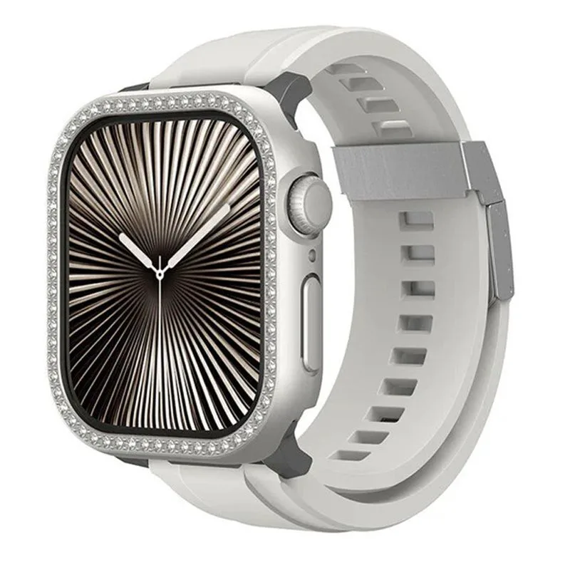 Θήκη AmazingThing Glamour GleamFit Titanium Apple Watch 46mm