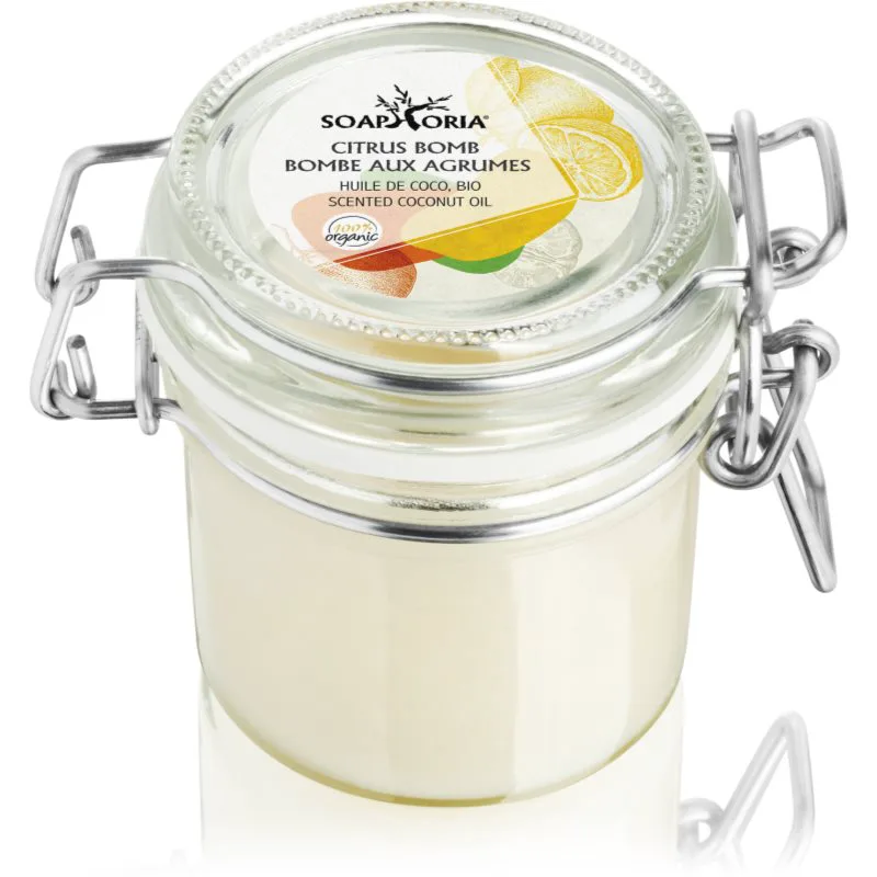 Soaphoria Citrus Bomb Scented Coconut Oil βιο κοκοφοινικέλαιο Για πρόσωπο και σώμα 125 ml