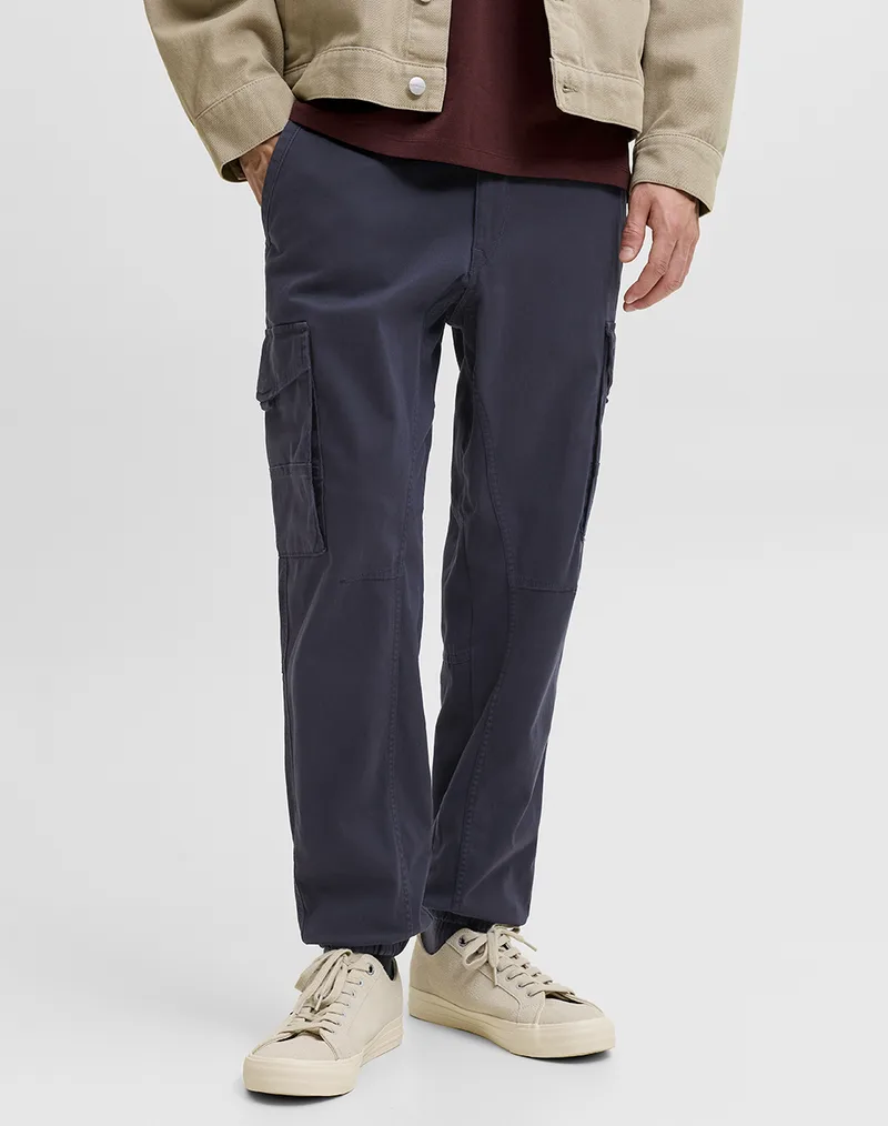JACK&JONES ΠΑΝΤΕΛΟΝΙ JJIPAUL JJFLAKE AKM 542 BLACK NOOS. 12139912-Dark Navy DarkBlue