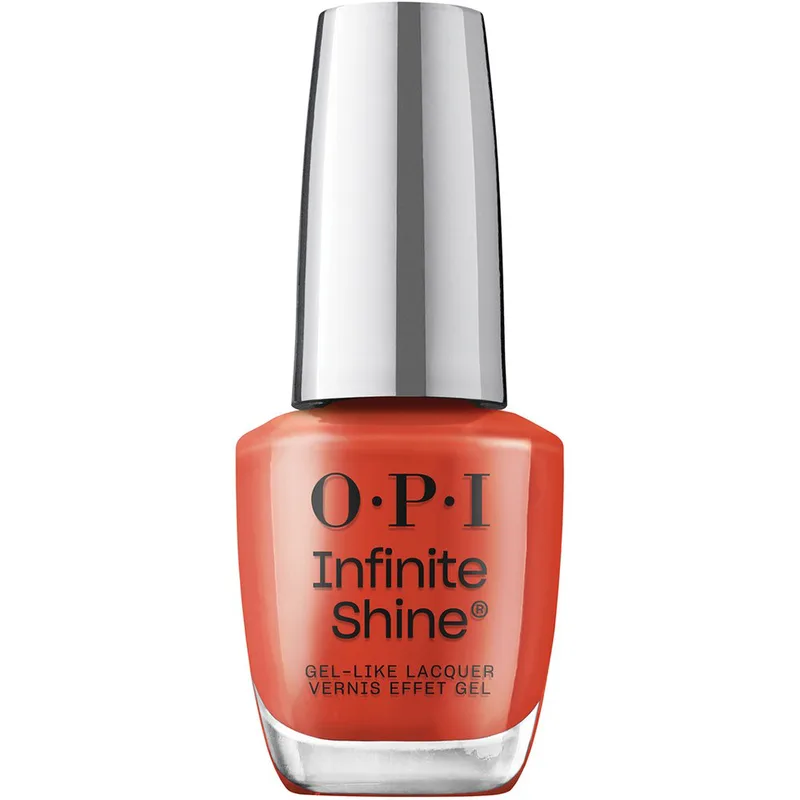 OPI Infinite Shine Nail Polish Βερνίκι Νυχιών με Λαμπερή Gel Όψη & Διάρκεια έως 11 Ημέρες 15ml - Knock ‘Em Red