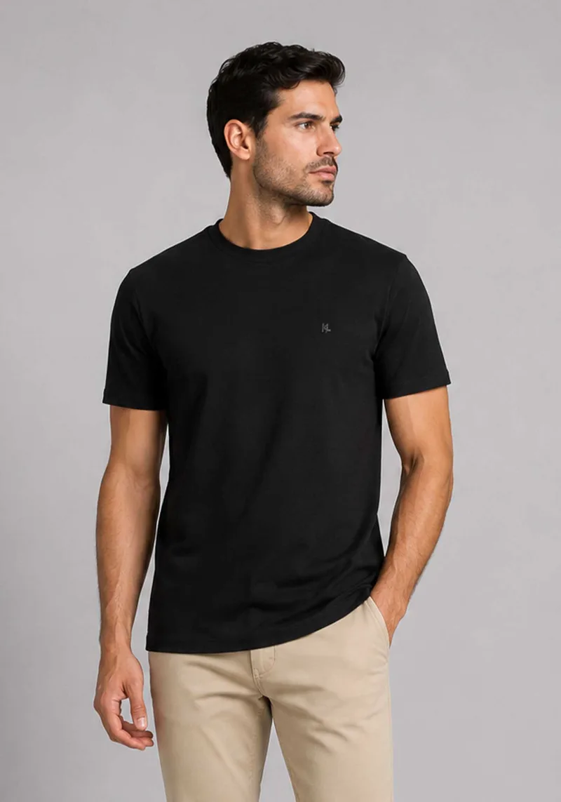 Karl Lagerfeld T Shirt Crewneck - 755045 563221 990 Black