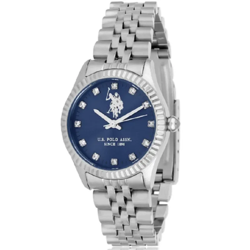 Ρολόι U.S. Polo Assn Azure Stainless Steel Bracelet USP8015BL USP8015BL Ατσάλι