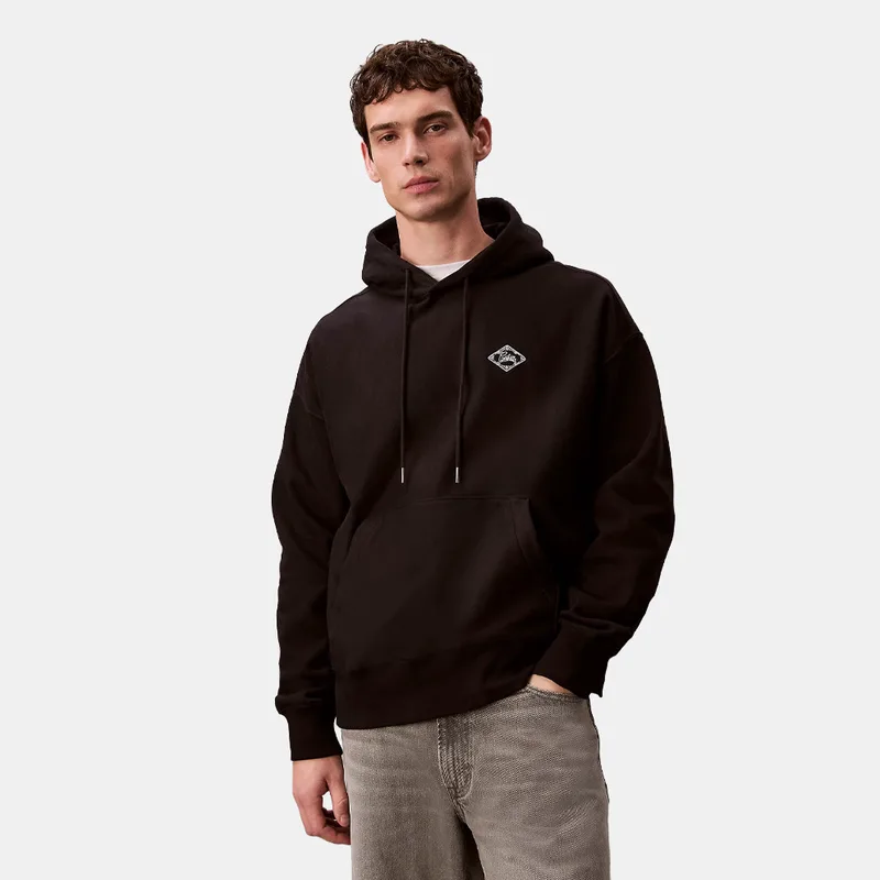 Calvin Klein Premium Fleece Matchbox Ανδρική Μπλούζα με Κουκούλα (9000263583_1469)