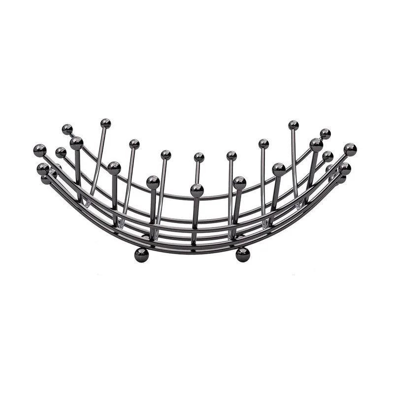 Estia Φρουτιέρα Elegant Nickel Black Από Κράμα Ψευδάργυρου