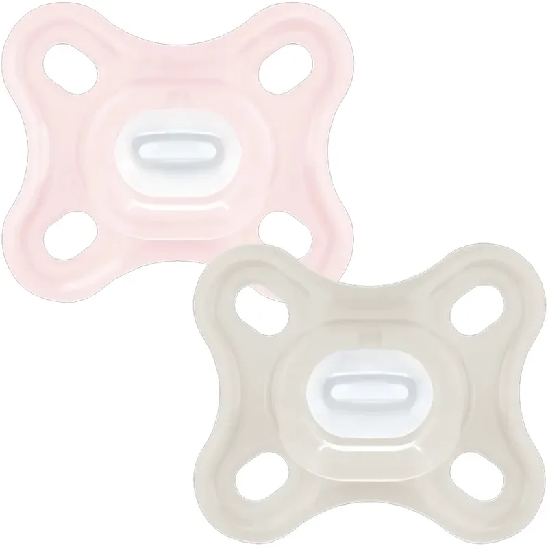 Mam Comfort Silicone Soother 3-12m, Ελαφριά Ορθοδοντική Πιπίλα Σιλικόνης για τη Σωστή Στοματική Ανάπτυξη 2 Τεμάχια Κωδ 127SG - Ροζ / Κρεμ