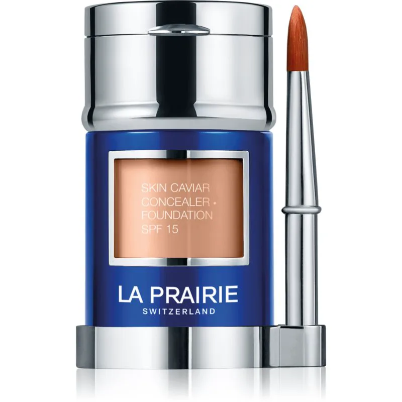 La Prairie Skin Caviar Concealer Foundation μεικ απ και διορθωτής SPF 15 απόχρωση NC-15 Crème Pêche 30 ml