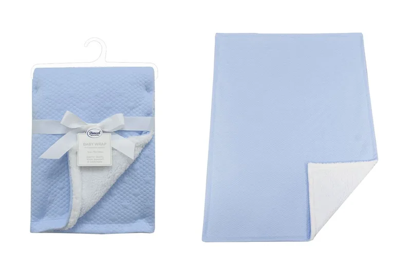 Κουβέρτα Air Layer-Sherpa Αγκαλιάς-Λίκνου 75x100εκ. Stars 18 Sky Blue Dimcol