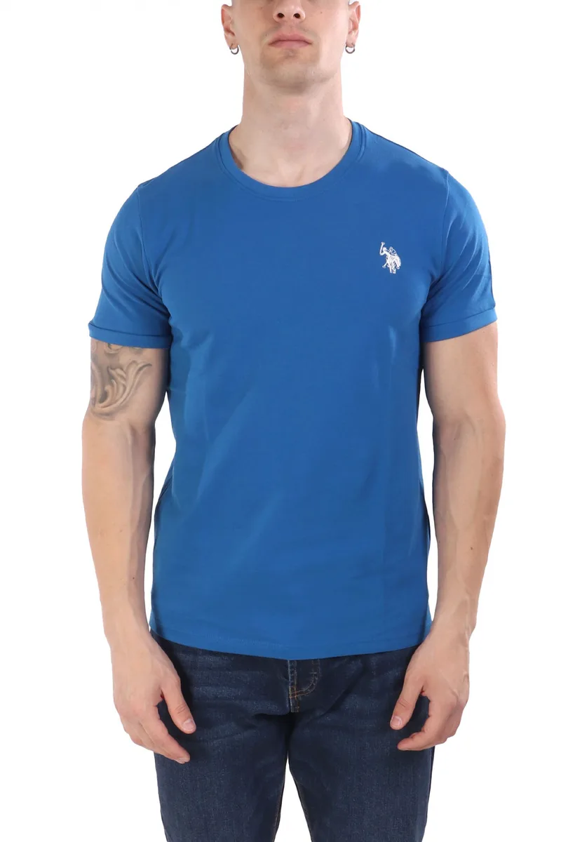 U.S.POLO ASSN T-SHIRT CREW NECK LOGO BREN ΡΟΥΑ ΜΠΛΕ