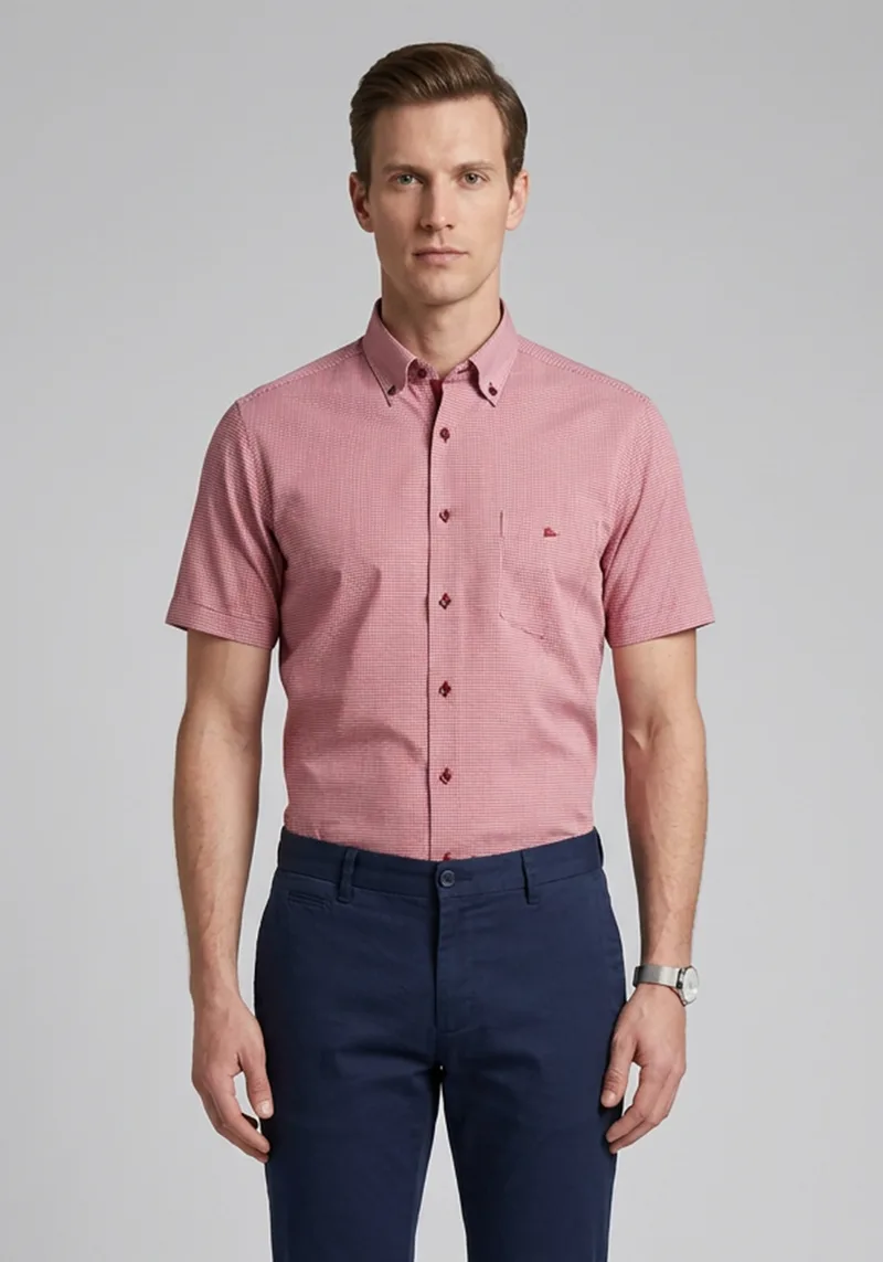 Guy Laroche Πουκάμισο της σειράς Short Sleeve - GL2218413 BDSS 5 Red