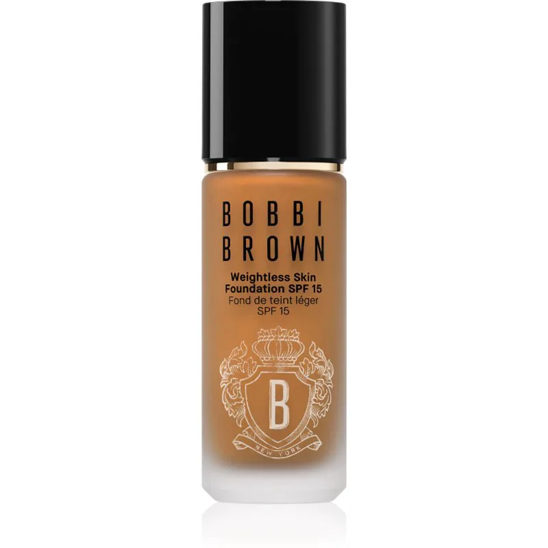 Bobbi Brown Weightless Skin Foundation SPF 15 μακράς διαρκείας μεικ απ με ενυδατικό αποτέλεσμα απόχρωση Warm Almond 30 ml
