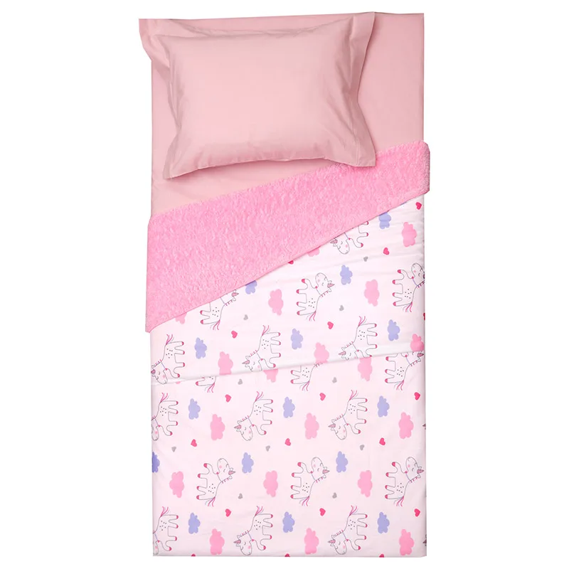 Κουβέρτα Fleece Κούνιας 110X150 Viopros 74 Ροζ (110x150)