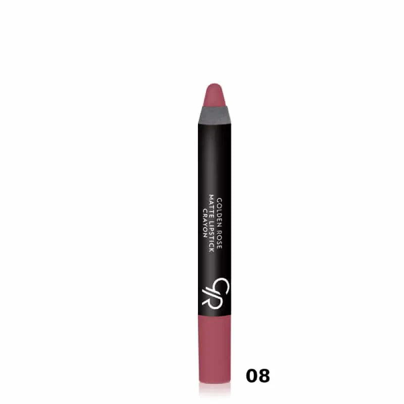 Golden Rose Matte Lipstick Crayon 08