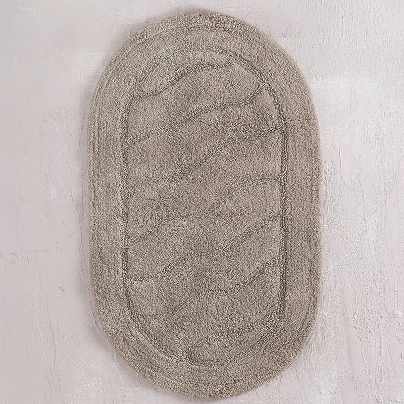 Πατάκι Μπάνιου 50X80 Rythmos Oval Μπεζ (50x80)