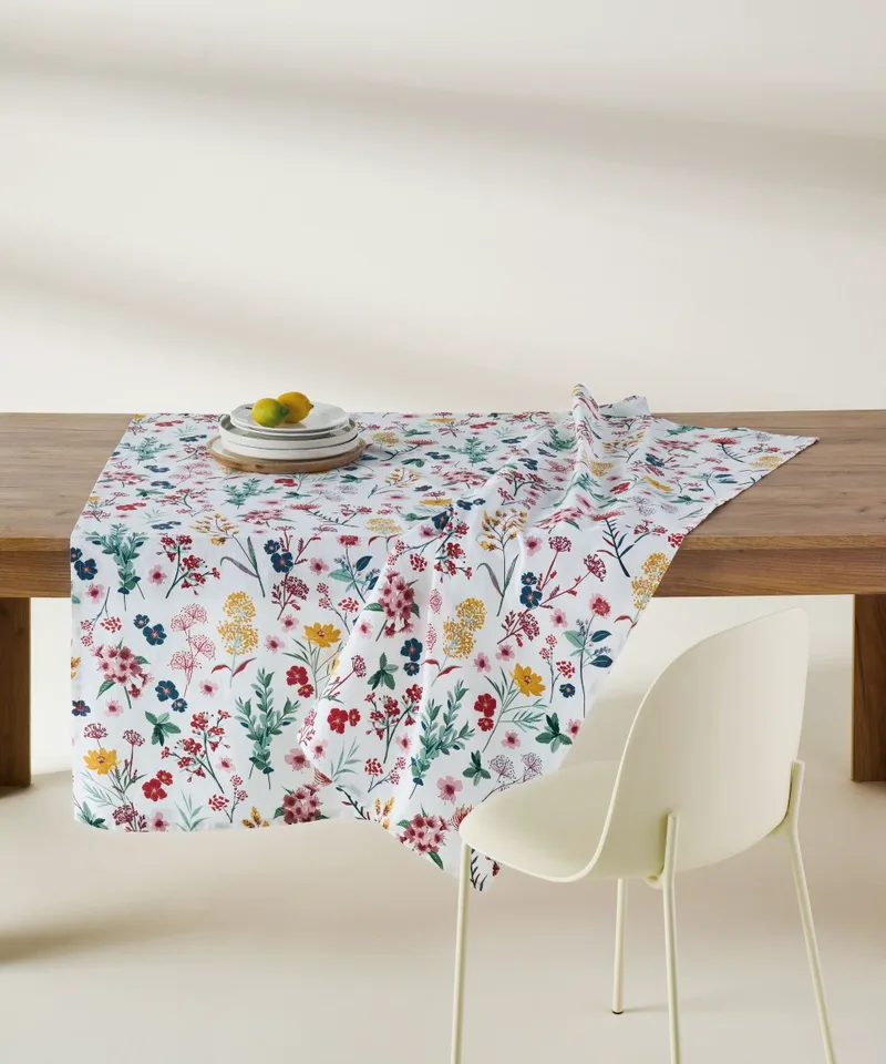 Τραπεζομάντηλο Kentia Levante White- Red- Blue- Green- Golden Yellow 140x220