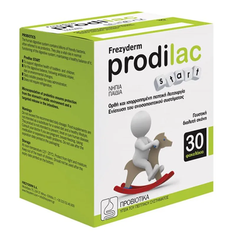 Frezyderm Prodilac Start Συμπλήρωμα Διατροφής Προβιοτικών για Νήπια & Παιδιά 30 Φακελάκια