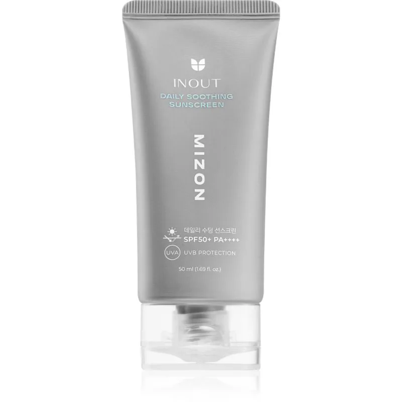 Mizon Inout Daily Soothing Sunscreen εξαιρετικά ελαφρύ fluid προστασίας με καταπραϋντική δράση SPF 50+ 50 ml