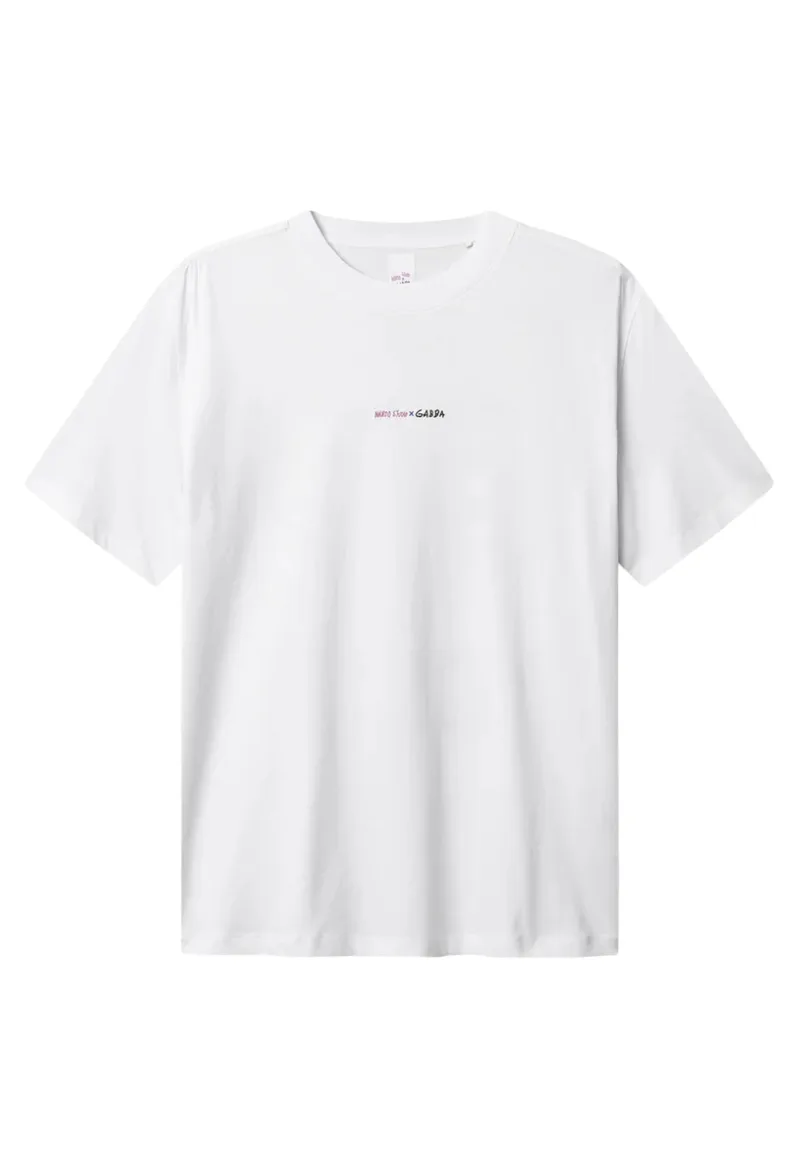 ΑΝΔΡΙΚΟ T-SHIRT GABBA NIGEL BOXY NANDO ΚΟΝΤΟΜΑΝΙΚΟ ΜΕ ΤΥΠΩΜΑ ΛΕΥΚΟ