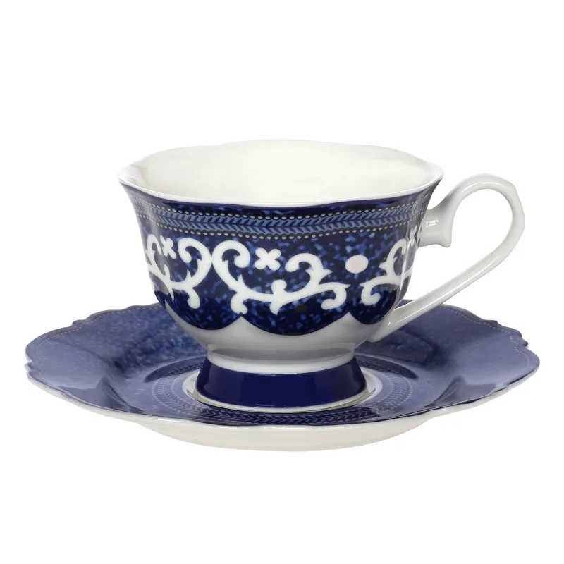 Φλυτζάνι Τσαγιού Πορσελάνης 200ml Blue Lagoon C CRYSPO TRIO 28.922.16 (Σετ 2 Τεμάχια) (Υλικό: Πορσελάνη, Χρώμα: Λευκό) - CRYSPO TRIO - 28.922.16