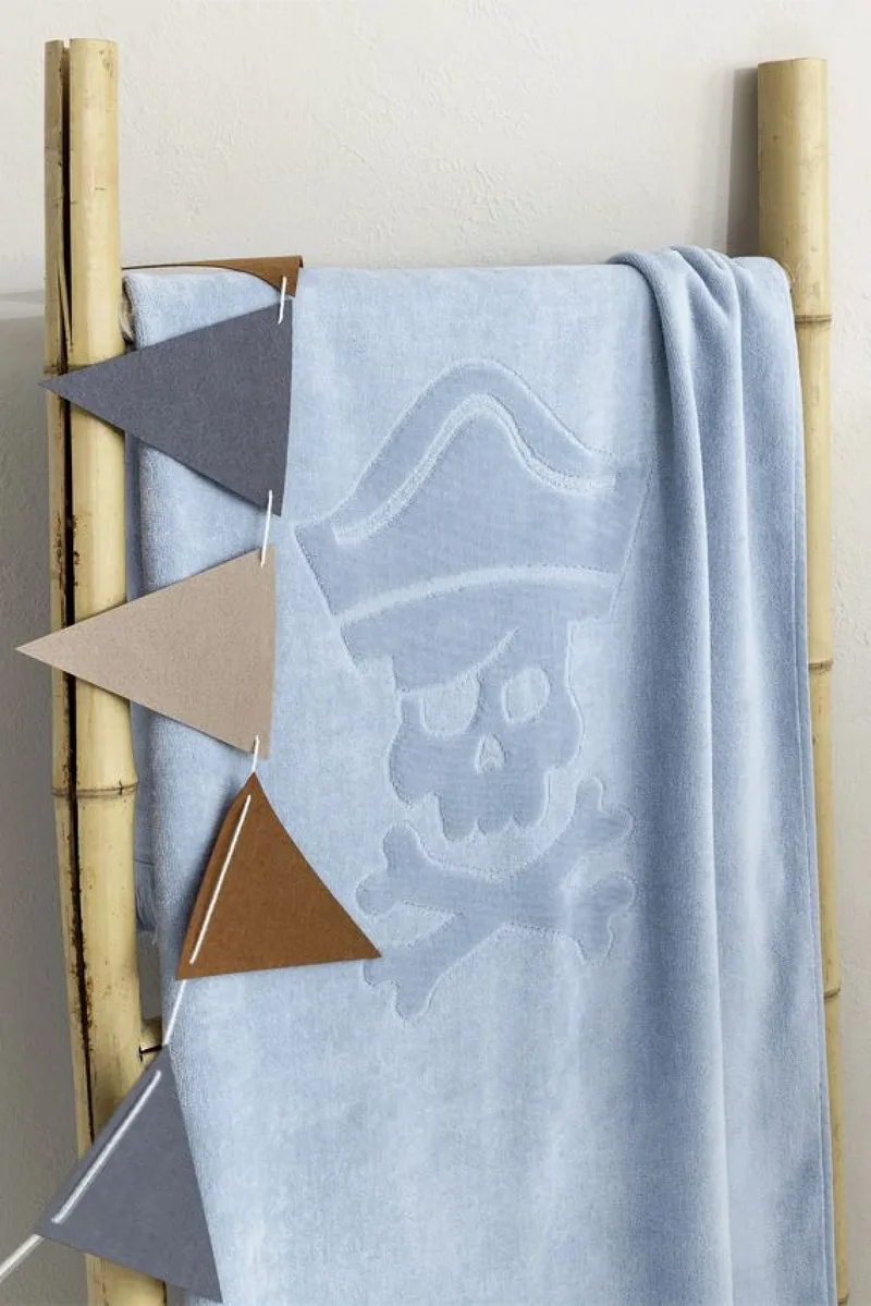 Πετσετα Θαλασσης Pirate Island Jacquard Nima 140x70x0cm Μονόχρωμο
