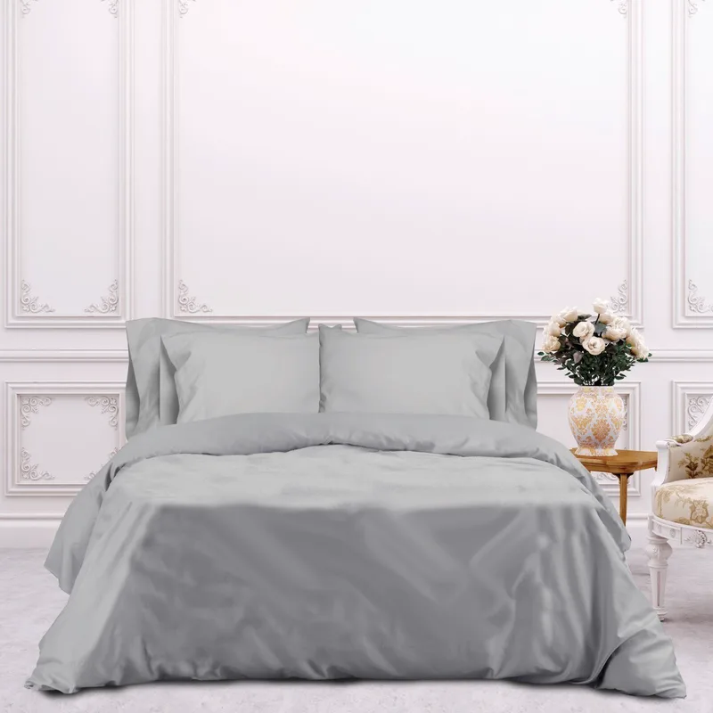 Σετ Μαξιλαροθήκες Oxford 2 Τεμαχίων Makis Tselios Rihanna Silver Grey 50x70