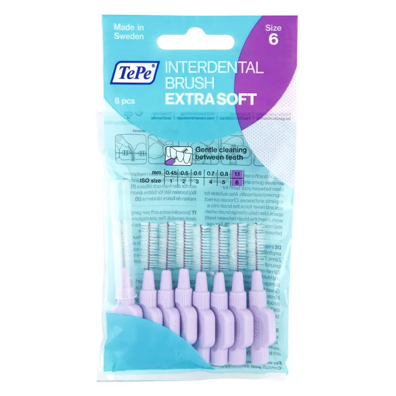 TePe Extra Soft μεσοδόντια βουρτσάκια 1,1 mm 8 τμχ