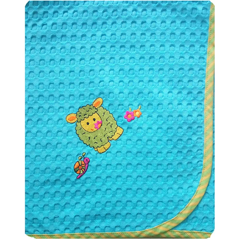 Κουβέρτα Πικέ Αγκαλιάς 80x110 Dimcol Sheep 130 Turquoise 80x110