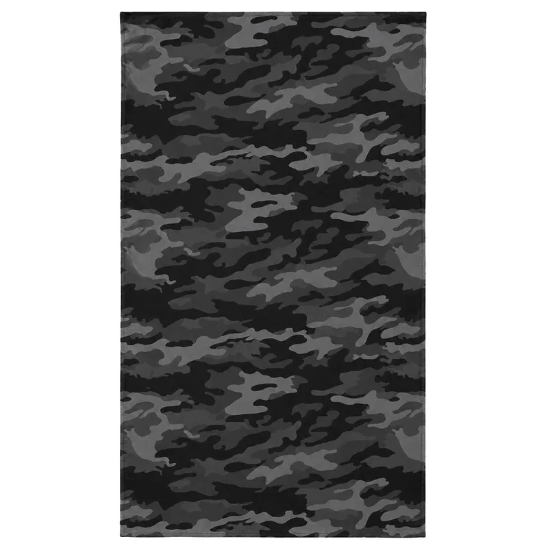 Πετσέτα Θαλάσσης Microfiber Με Τσαντάκι 90x180εκ. Dark Camo Estia 01-44626 (Ύφασμα: Microfiber) - estia - 01-44626
