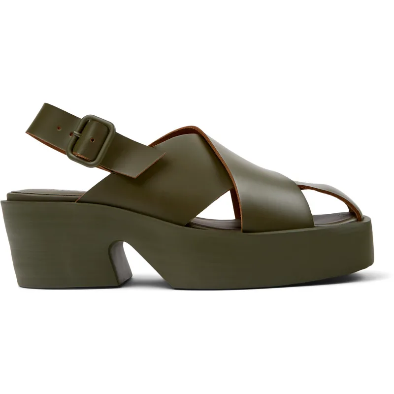 CAMPER Billie - Πέδιλα Για Γυναικεία - Πράσινο, Μέγεθος 40, Smooth leather