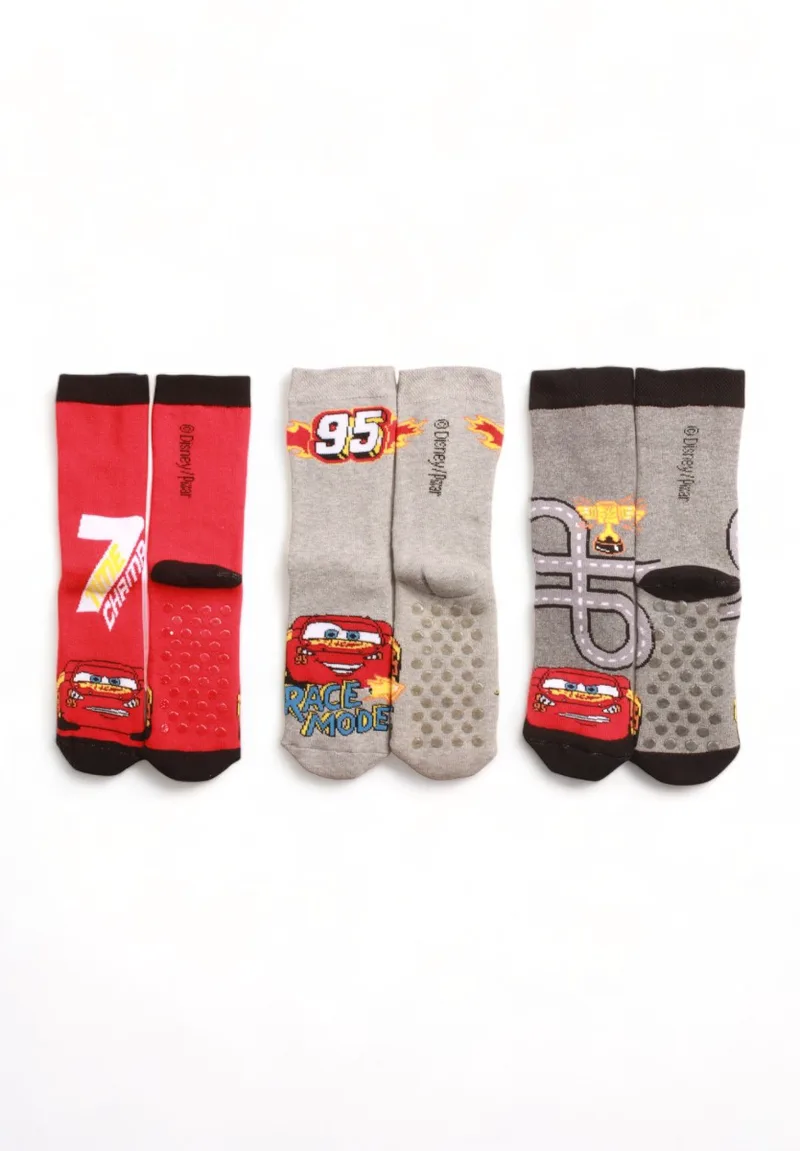 Κάλτσες παιδικές πετσετέ Cimpa με τάπες Cars 3 Τεμ. CR20489-Πολύχρωμο