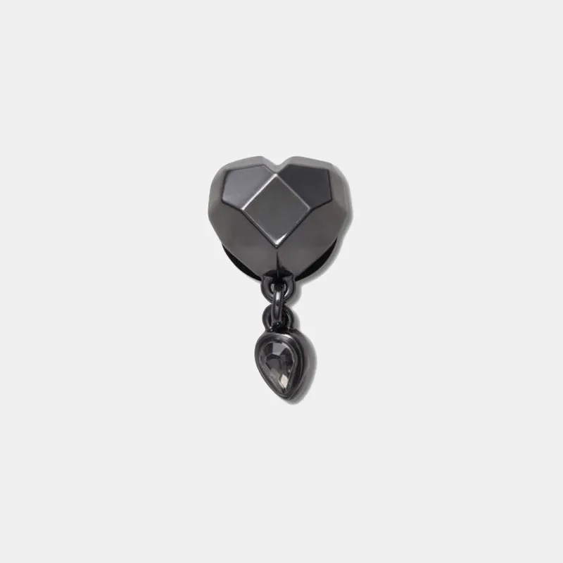 Crocs Gunmetal Heart διακοσμητικό Jibbitz (9000262376_7386)
