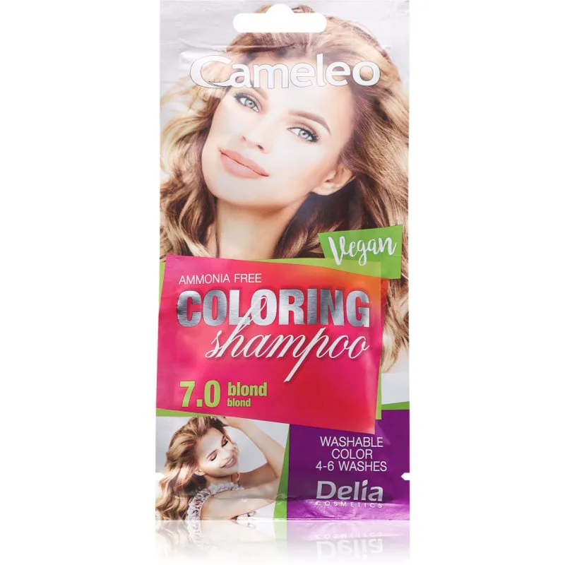 Delia Cosmetics Cameleo Coloring Shampoo σαμπουάν με χρώμα για τα μαλλιά απόχρωση 7.0 Blond 40 ml