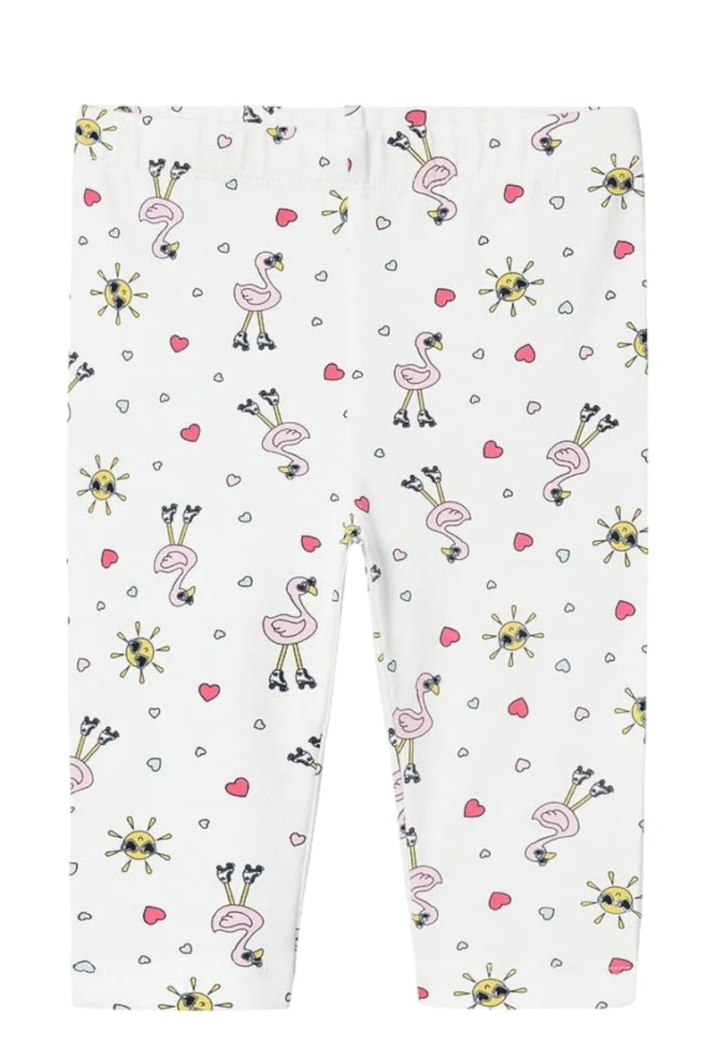 Κάπρι Name It Nmfvivian Aop 13228154-Bright White-Flamingo Κορίτσι