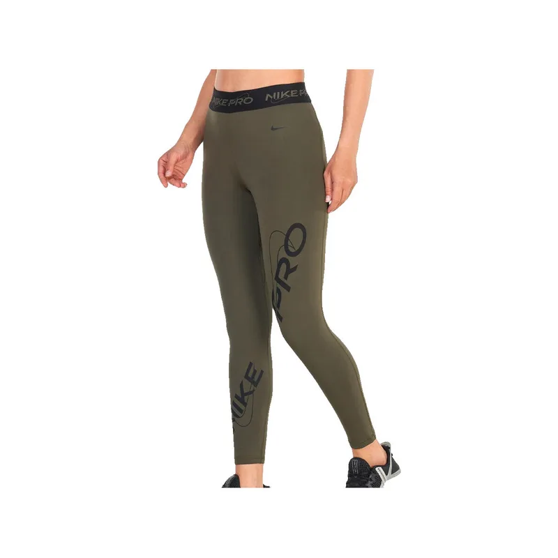 Καλσόν Nike Leggings Dri-FIT 7/8 khaki fitness femme