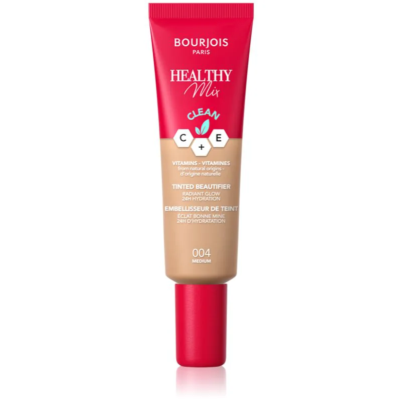 Bourjois Healthy Mix ελαφρύ μεικ απ με ενυδατικό αποτέλεσμα απόχρωση 004 Medium 30 ml
