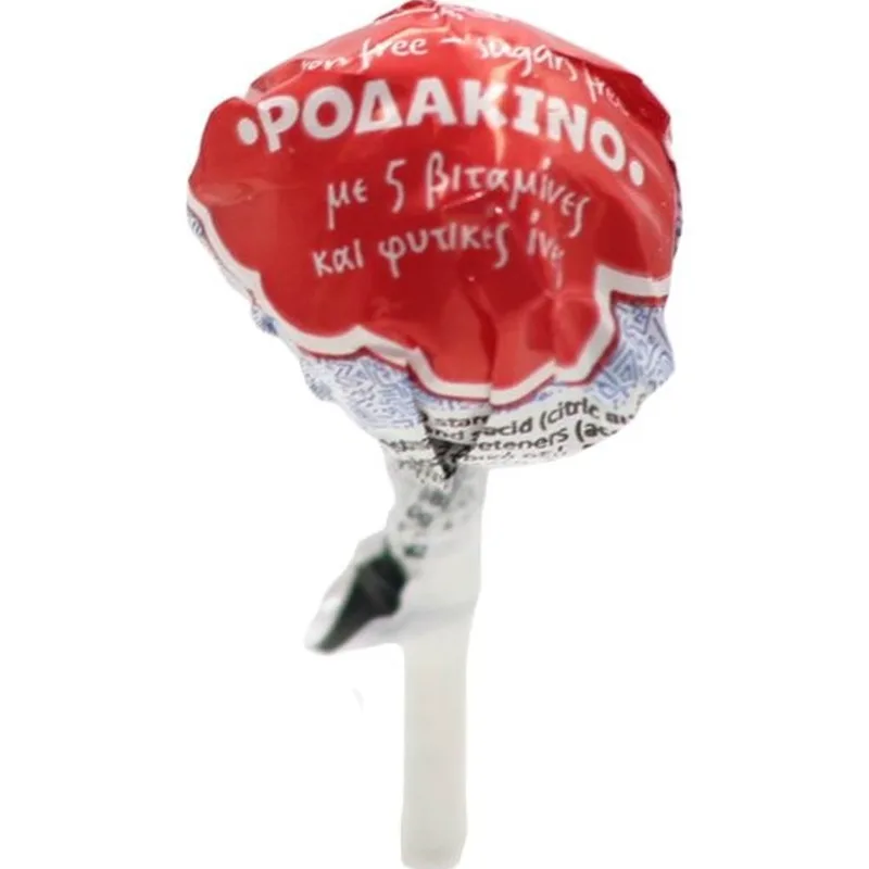 Kaiser Lollipop with Vitamins & Natural Fibers Γλειφιτζούρι με Βιταμίνες & Φυτικές Ίνες με Πλούσια Γεύση 1 Τεμάχιο - Ροδάκινο
