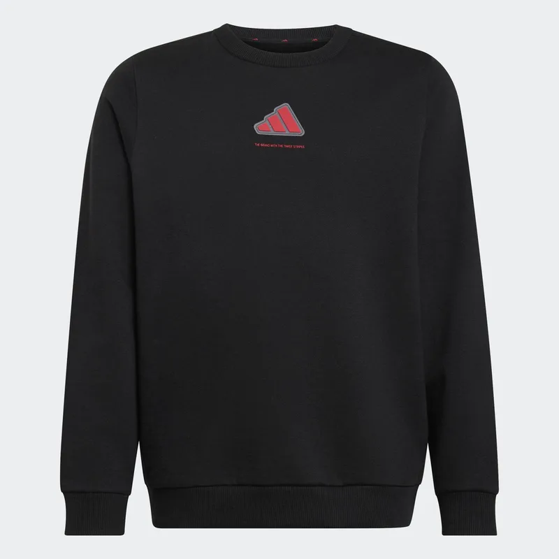 adidas Slogan Fleece Boys Sweatshirt