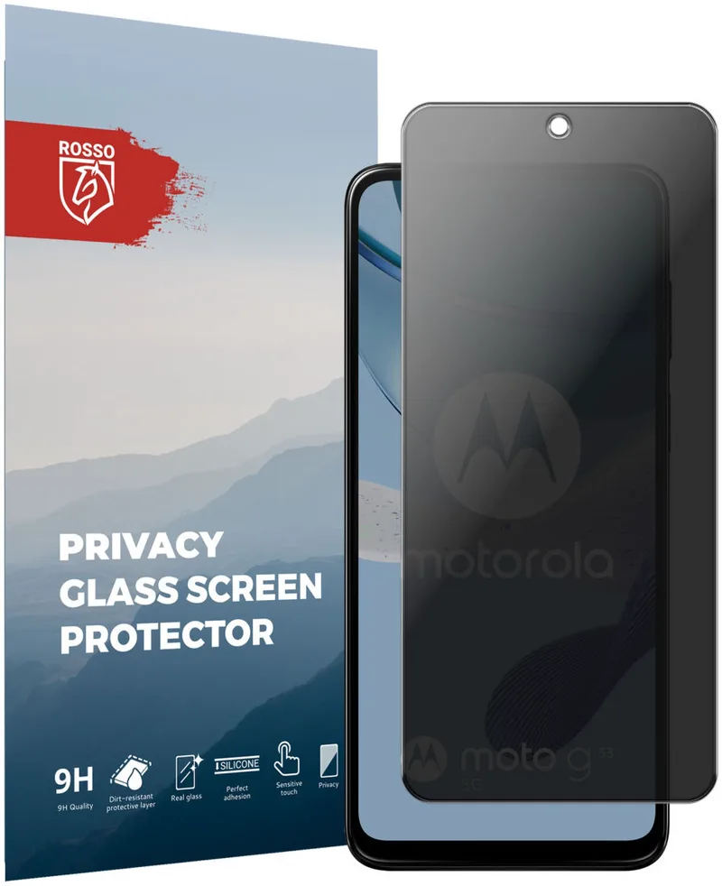 Κόκκινο Tempered Glass Privacy - Αντιχαρακτικό Γυαλί Προστασίας Απορρήτου Οθόνης Motorola Moto G53 (8719246384462)