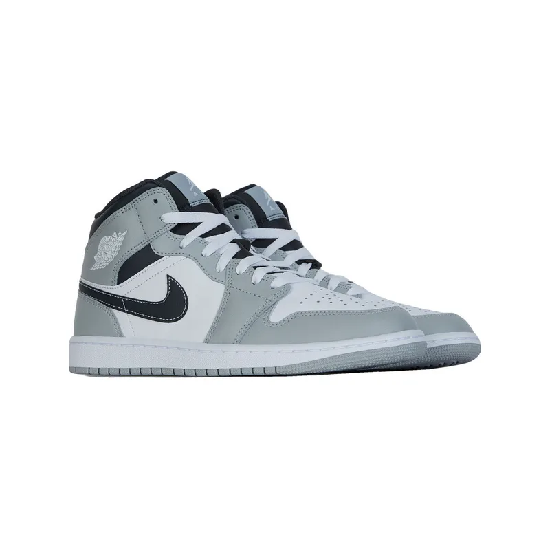 Ψηλά Sneakers Nike Baskets 1 mid light smoke grey anthracite cuir