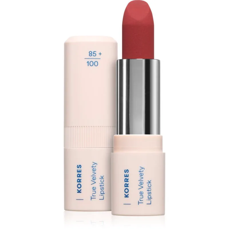 Korres True Velvety Lipstick Κρεμώδες κραγιόν με σατέν φινίρισμα απόχρωση Terra Red 3 γρ