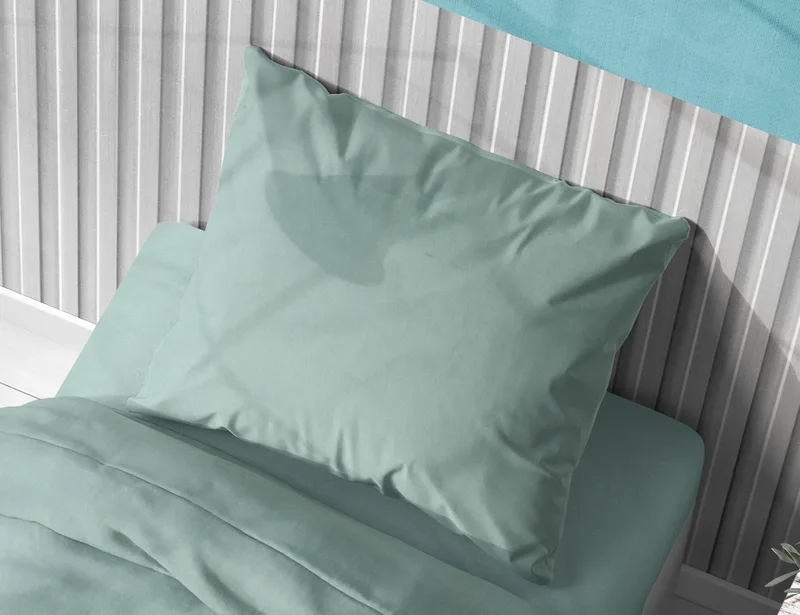 Μαξιλαροθήκη Dimcol Solid 497 Aqua 50x70