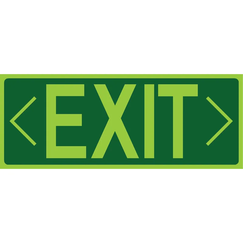 Πινακίδα Exit Φωσφόριζε PVC 115x295mm
