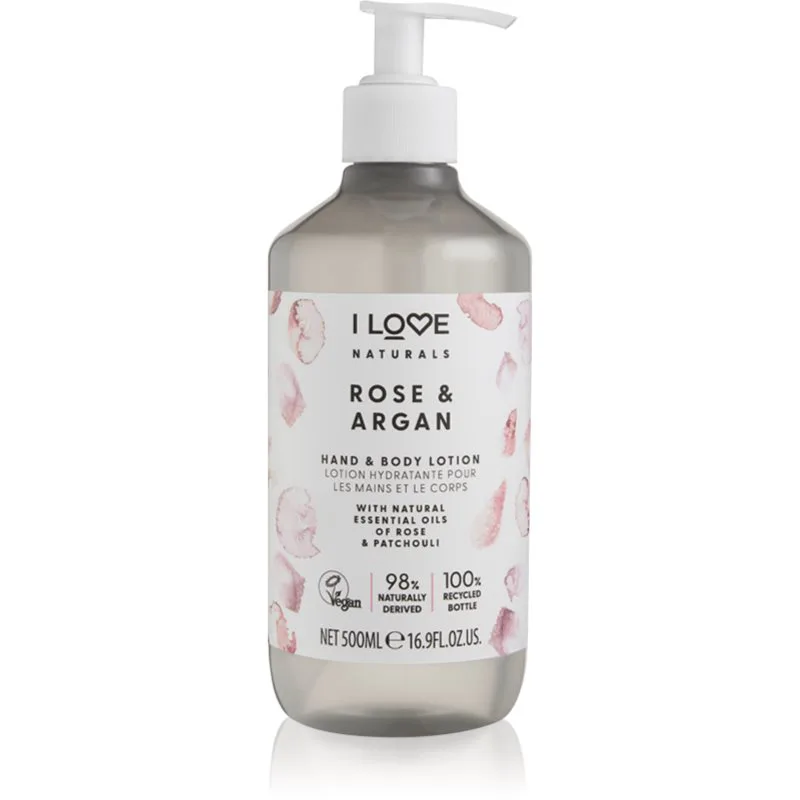 I Love Naturals Rose & Argan γαλάκτωμα σώματος 500 ml