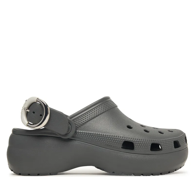 Παντόφλες Crocs Classic Platform Buckle Clog 213230 Γκρι